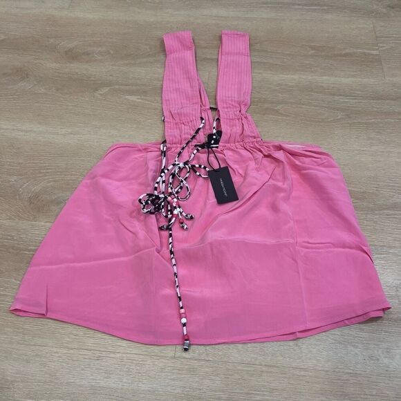 Vanessa Mooney, The Alya Dress in Pink, Tie Closures Women’s XL - Picture 5 of 13